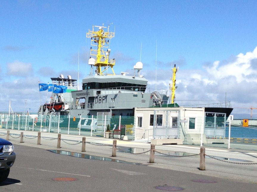 German Fisheries Protection ship.