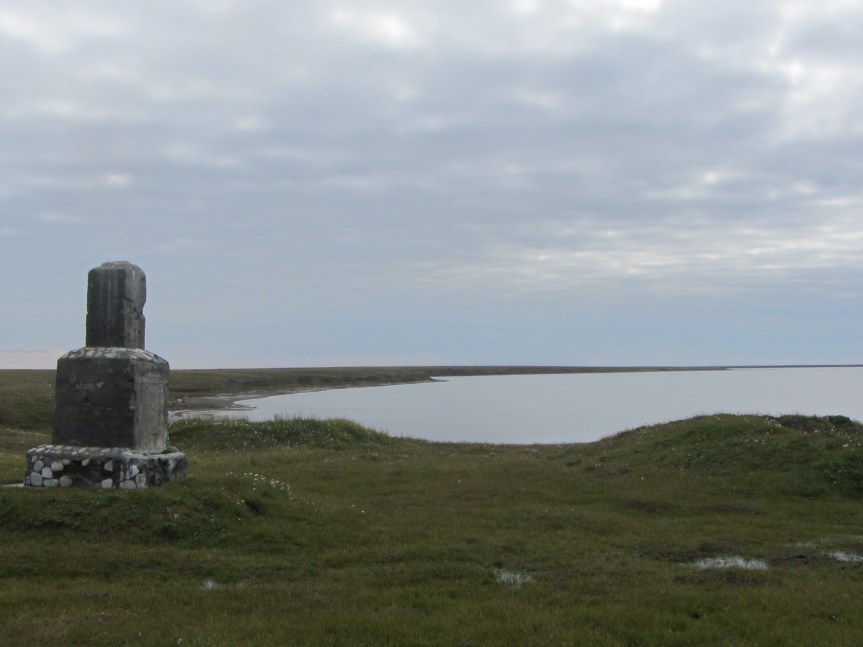 Walkapa Lagoon looking inland from the site.