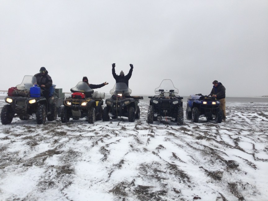 Happy hard-working crew ready to head home.