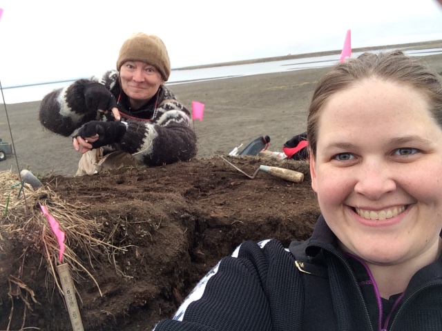 Midnight double selfie.  Anne & Mary Beth at work on CS 1.