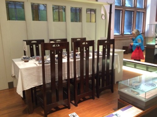 Charles Rennie Mackintosh table & chairs.