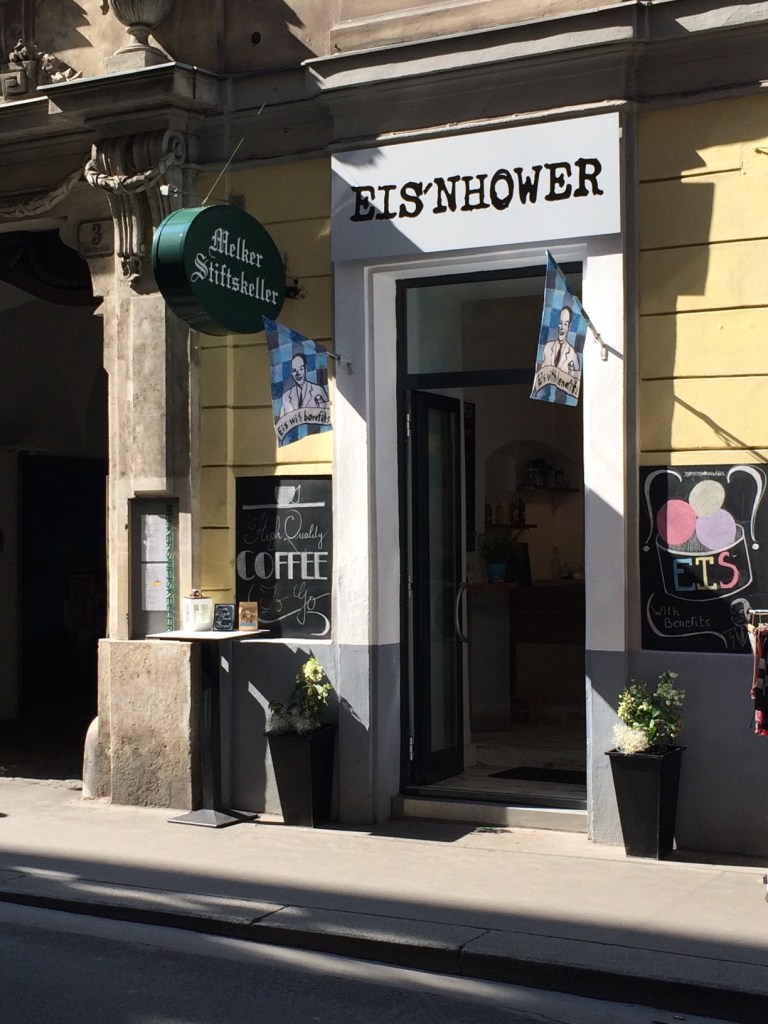 An ice cream shop in Vienna.