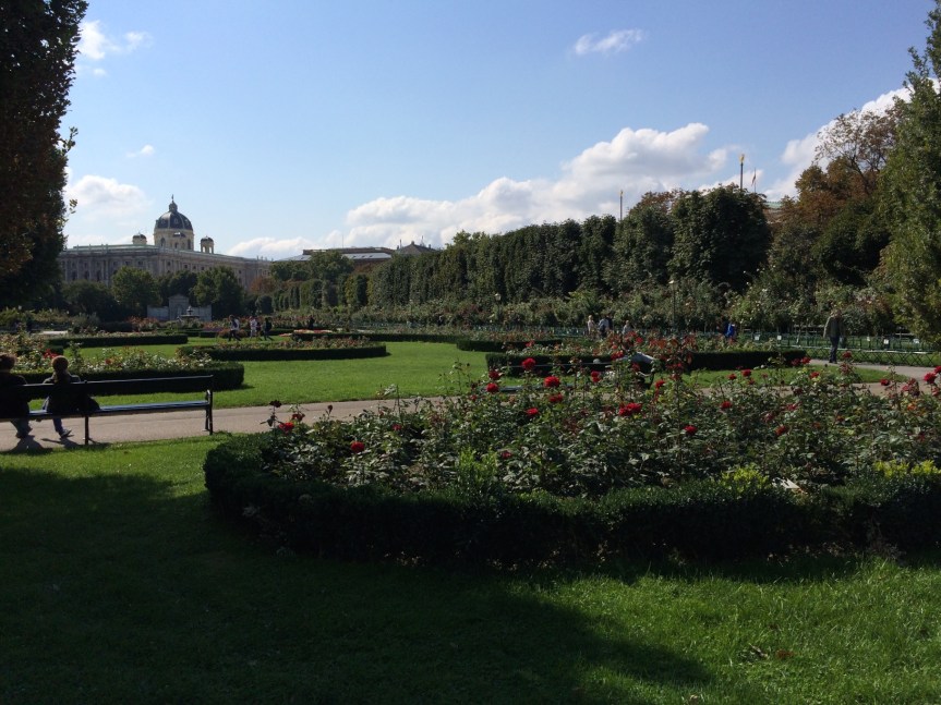 Display rose garden. It seemed to have one bush of each variety of rose, clearly labeled.